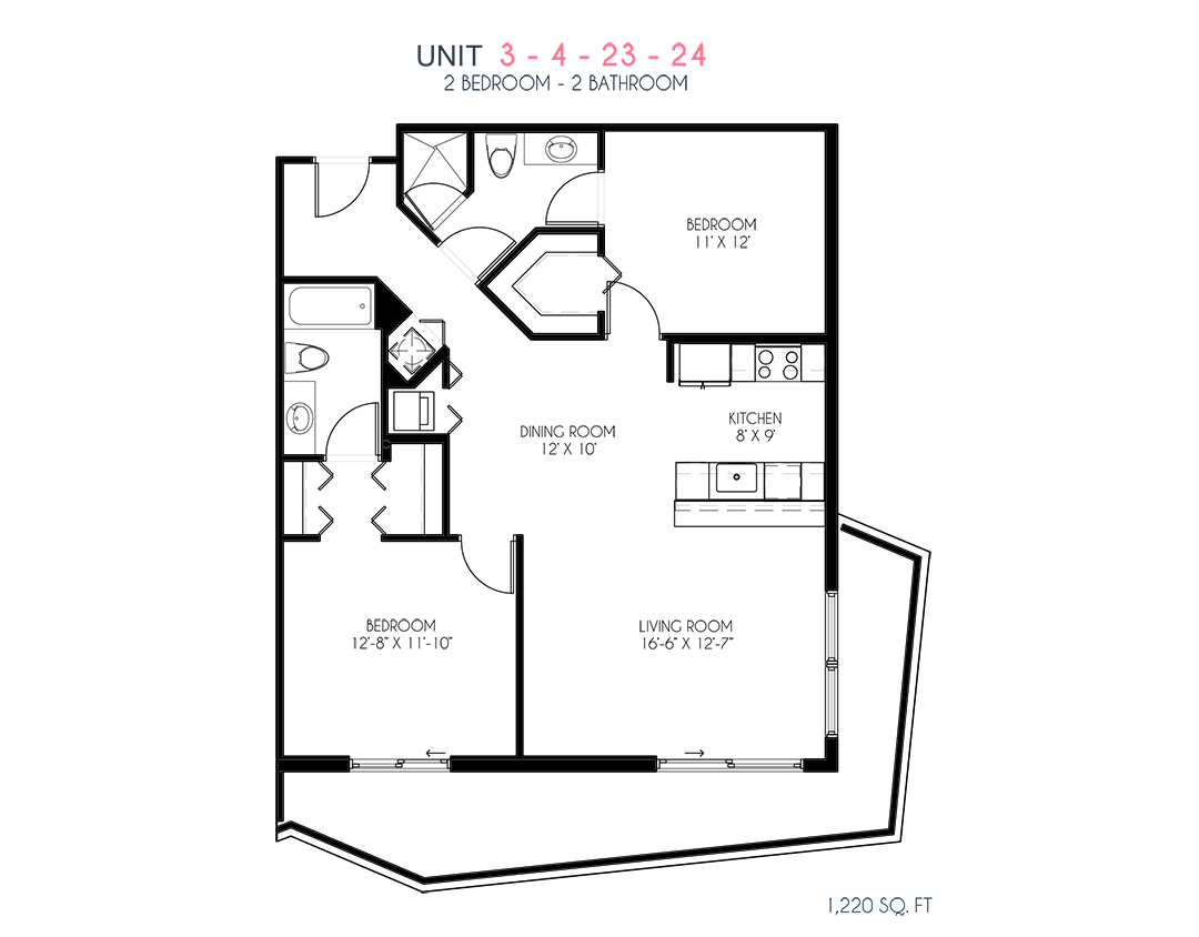 Units 3, 4, 23, 24 Floorplan