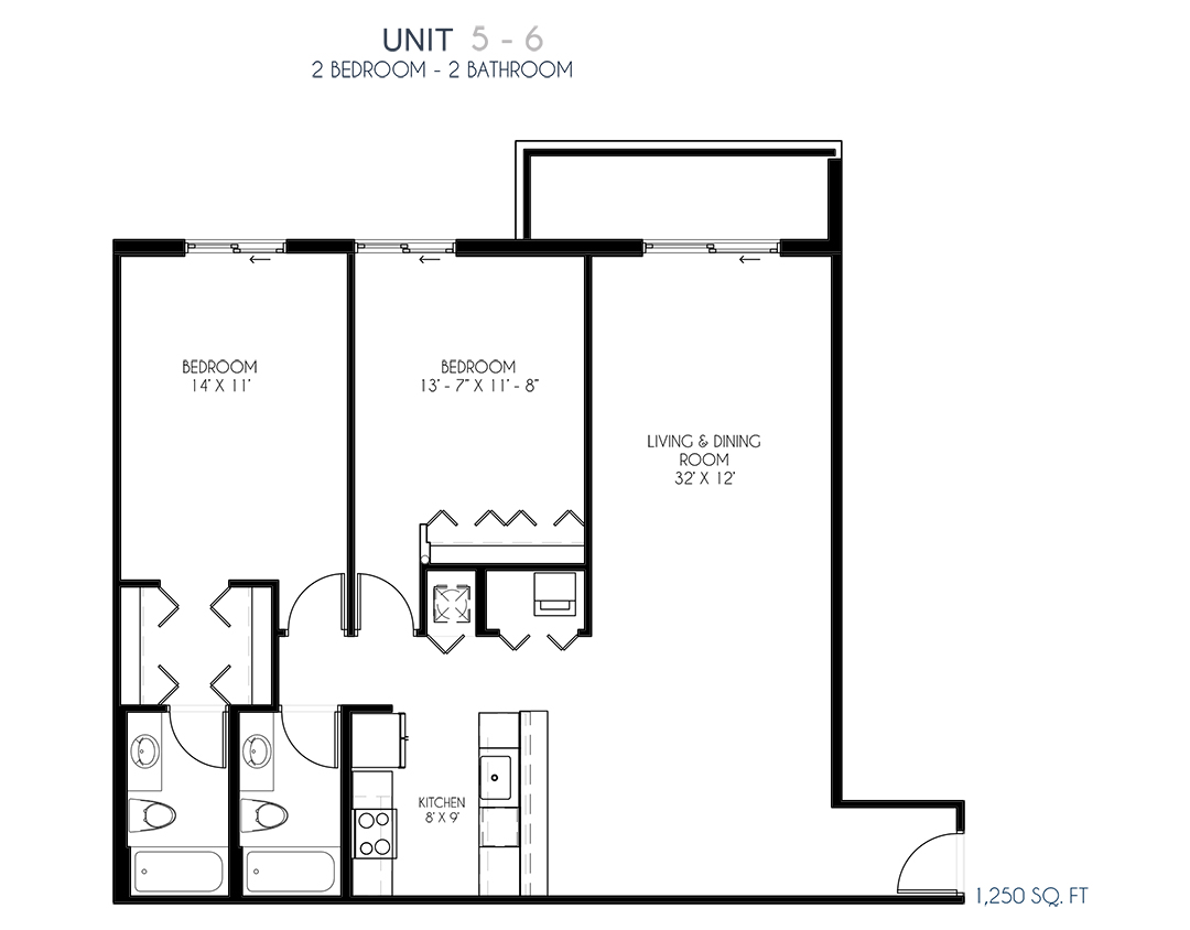 Units 5, 6 Floorplan